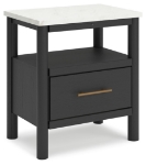 Picture of Light Natural and Black Nightstand