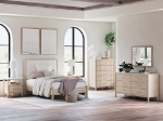 Picture of Light Natural and Black Twin/Full Bedroom Set