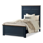 Picture of White/Dark Brown or Blue/Dark Brown Finish Twin/Full Bed