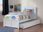 Picture of 39" Platform Bed with Footboard and Trundle or Drawers