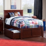 Picture of 39" Platform Bed with Footboard and Trundle or Drawers