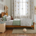 Picture of 39" Platform Bed with Footboard and Trundle or Drawers