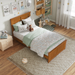 Picture of 39" Platform Bed with Footboard and Trundle or Drawers