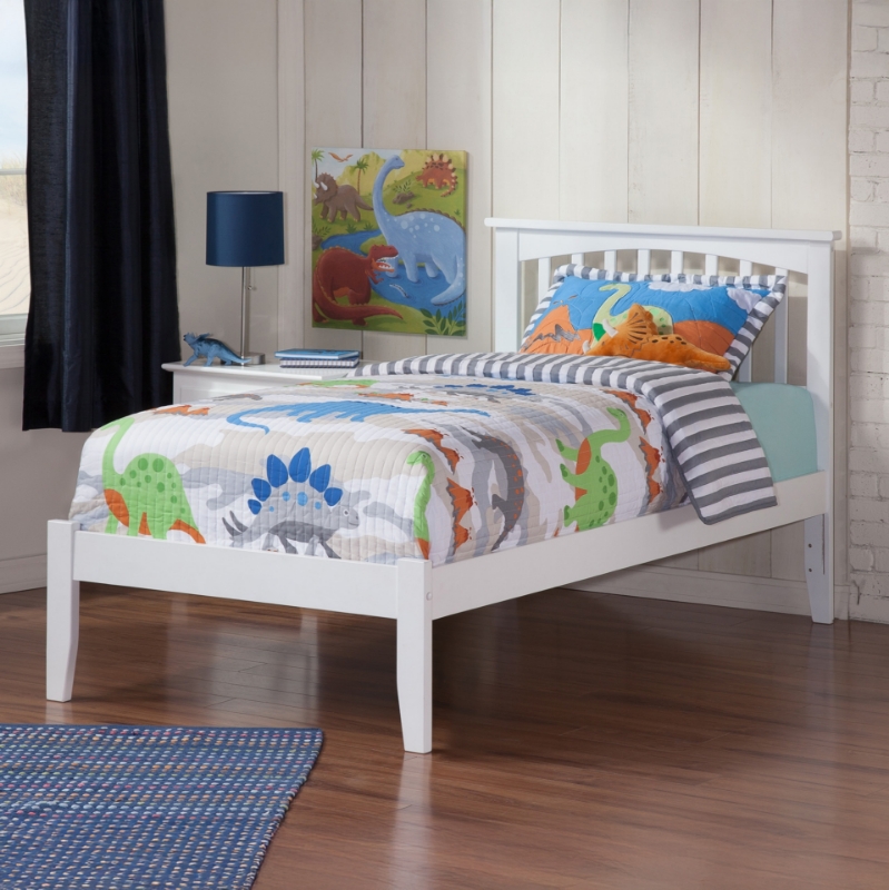 Picture of 39" Platform Bed without Footboard with Trundle or Drawers