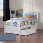 Picture of 39" Platform Bed with Footboard and Trundle or Drawers
