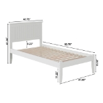 Picture of 39" Platform Bed without Footboard with Trundle or Drawers