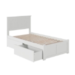 Picture of 39" Platform Bed with Footboard and Trundle or Drawers
