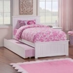 Picture of 39" Platform Bed with Footboard and Trundle or Drawers