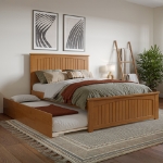 Picture of 39" Platform Bed with Footboard and Trundle or Drawers