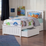 Picture of 39" Platform Bed with Footboard and Trundle or Drawers