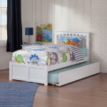 Picture of 39" Platform Bed with Footboard and Trundle or Drawers