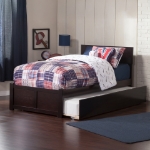 Picture of 39" Platform Bed with Footboard and Trundle or Drawers