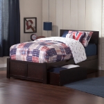 Picture of 39" Platform Bed with Footboard and Trundle or Drawers