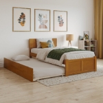 Picture of 39" Platform Bed with Footboard and Trundle or Drawers