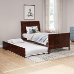 Picture of 39" Platform Bed with Footboard and Trundle or Drawers