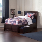Picture of 39" Platform Bed with Footboard and Trundle or Drawers