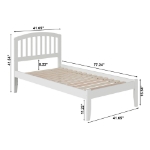 Picture of 39" Platform Bed without Footboard with Trundle or Drawers