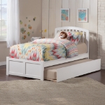 Picture of 39" Platform Bed with Footboard and Trundle or Drawers