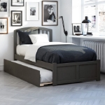 Picture of 39" Platform Bed with Footboard and Trundle or Drawers