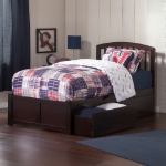 Picture of 39" Platform Bed with Footboard and Trundle or Drawers