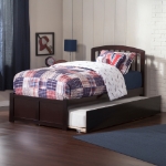 Picture of 39" Platform Bed with Footboard and Trundle or Drawers