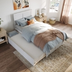 Picture of 39" Platform Bed with Footboard and Trundle or Drawers