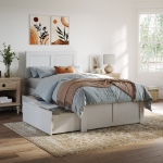 Picture of 39" Platform Bed with Footboard and Trundle or Drawers