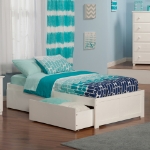 Picture of 39" Platform Bed with Footboard and Trundle or Drawers