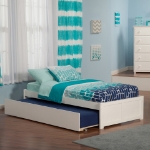 Picture of 39" Platform Bed with Footboard and Trundle or Drawers