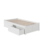 Picture of 39" Platform Bed with Footboard and Trundle or Drawers