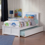Picture of 39" Platform Bed with Footboard and Trundle or Drawers