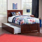 Picture of 39" Platform Bed with Footboard and Trundle or Drawers