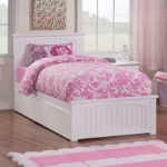 Picture of 39" Platform Bed with Footboard and Trundle or Drawers