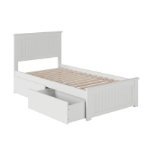 Picture of 39" Platform Bed with Footboard and Trundle or Drawers