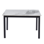 Picture of 48", 55", 62", 71" Dining Table with Sintered Stone Tabletop with Metal/Wood Legs