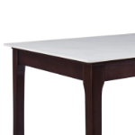 Picture of 48", 55", 62", 71" Dining Table with Sintered Stone Tabletop with Metal/Wood Legs