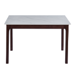 Picture of 48", 55", 62", 71" Dining Table with Sintered Stone Tabletop with Metal/Wood Legs
