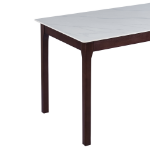 Picture of 48", 55", 62", 71" Dining Table with Sintered Stone Tabletop with Metal/Wood Legs