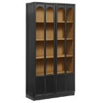 Picture of Solid Wood and Glass Display Cabinet in Oak, Walnut and Black Oak