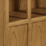 Picture of Solid Wood and Glass Display Cabinet in Oak, Walnut and Black Oak