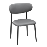Picture of Dining Chair – Pearl/ Matte Black or Mushroom/ Matte Black