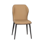 Picture of Pearl, Charcoal and Camel Polyurethane Chair - Matte Black Frame