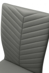 Picture of White Or Charcoal Polyurethane Chair - Chrome Frame