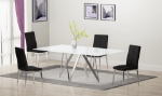 Picture of Gray or Black faux leather upholstery Side Chair