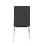 Picture of Gray or Black faux leather upholstery Side Chair
