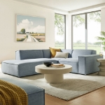 Picture of 3/4/5/6-Piece Fabric Upholstered Modular Sectional