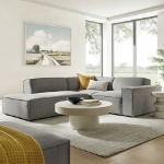 Picture of 3/4/5/6-Piece Fabric Upholstered Modular Sectional