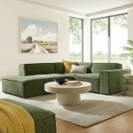 Picture of 3/4/5/6-Piece Fabric Upholstered Modular Sectional
