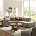 Picture of 3/4/5/6-Piece Fabric Upholstered Modular Sectional