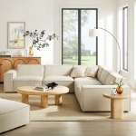 Picture of 3/4/5/6-Piece Fabric Upholstered Modular Sectional